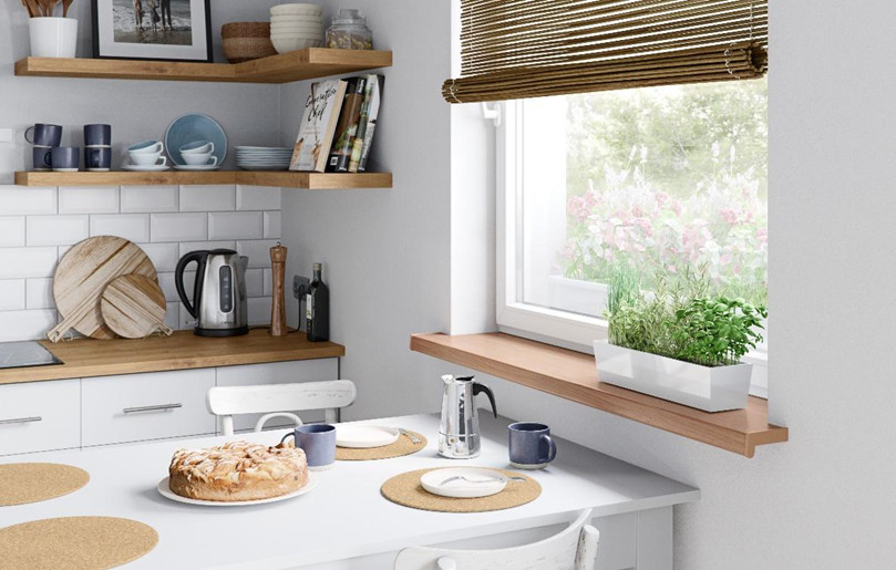 Kuchenny parapet to znakomite miejsce dla ziół.